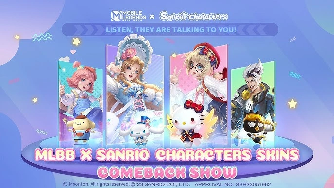 MLBB x Sanrio 2026 Phase 2 Resmi Hadir Dari SHIROTOPUP: Cara Hemat Dapat Skin Favorit dan Token Gratis