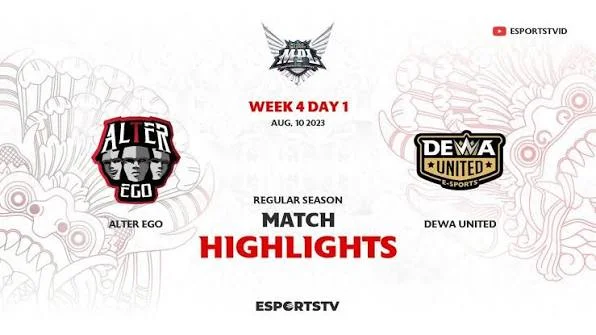 Alter Ego Tampil Dominan, Dewa United Tak Berkutik di MPL ID S18