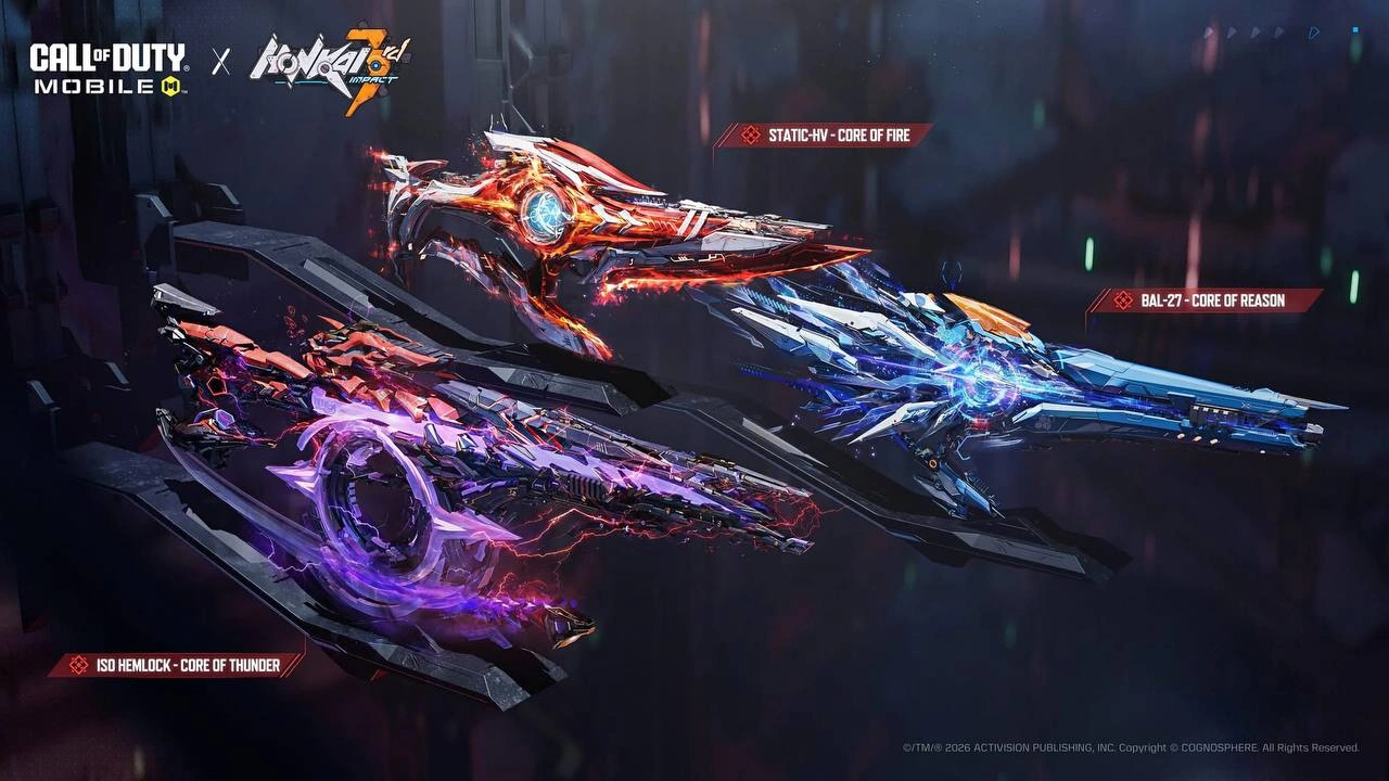 Call of Duty Mobile Season 8 Hadirkan 3 Mythic Weapons dari Honkai Impact 3rd